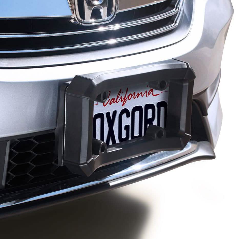 OxGord Front Car Bumper Guard Protector- Complete Durable Coverage - License Plate Frame Holder