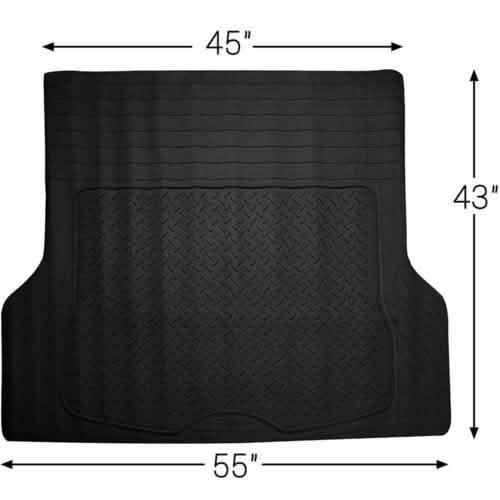 OxGord WeatherShield HD Heavy Duty Rubber Trunk Cargo Liner Floor Mat