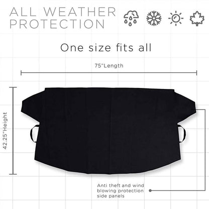 OxGord Windshield Snow Cover, Ice Wiper and Visor Protector