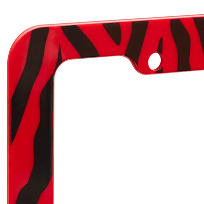 OxGord Zebra License Plate Frame