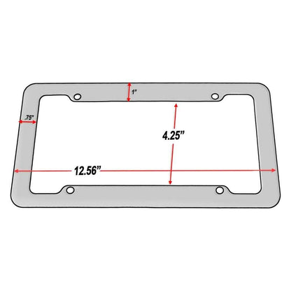 OxGord Zebra License Plate Frame