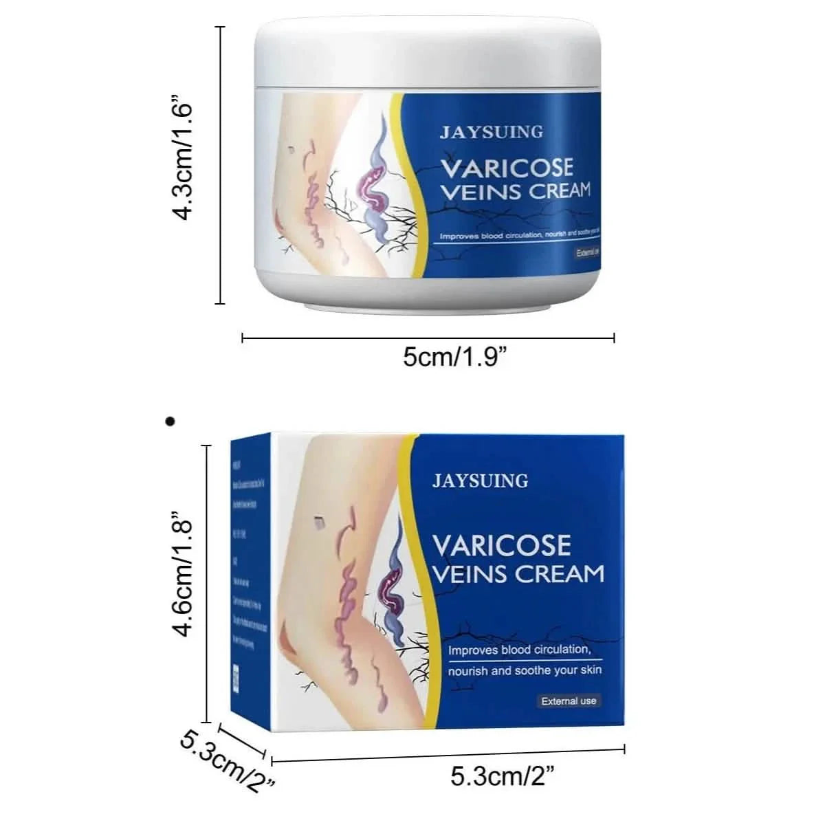 Pain Relief Leg Spider Veins Vasculitis Promote Circulation Smooth Metabolism 30g Exfoliation