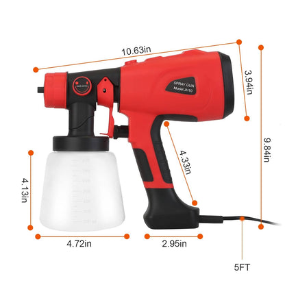 Paint Sprayer HVLP Handheld Painter with 3 Spray Patterns