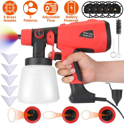 Paint Sprayer HVLP Handheld Painter with 3 Spray Patterns