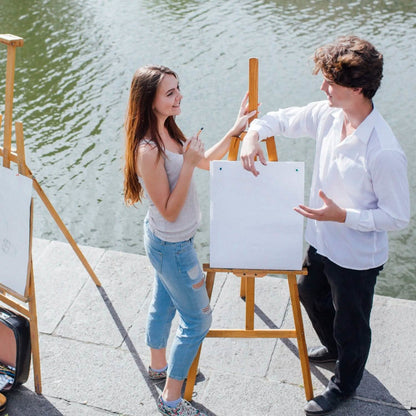 Painting Easel Stand Wooden Inclinable A Frame Tripod