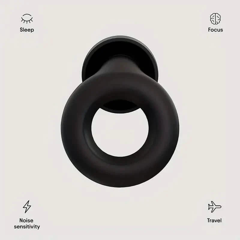Pair of Super Soft, Reusable Silicone Ear Plugs