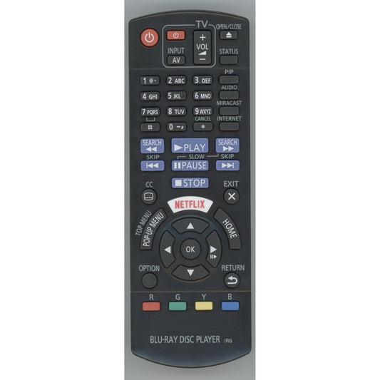 Panasonic N2QAYB001023 Blu-ray Remote Control