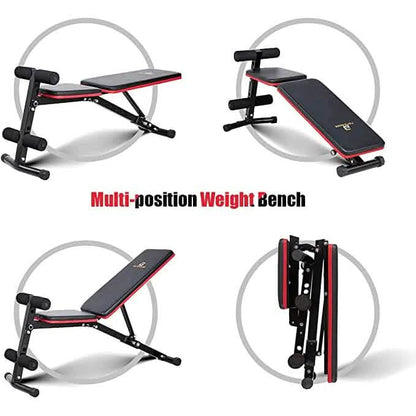 PAPABABE Workout Bench with Upgraded Wider Backrest for Bench Press Full Body Workout