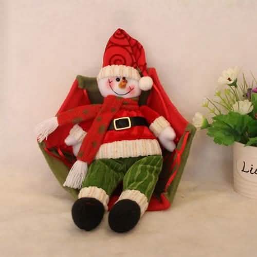 Parachute Snowman Santa Claus Ornament