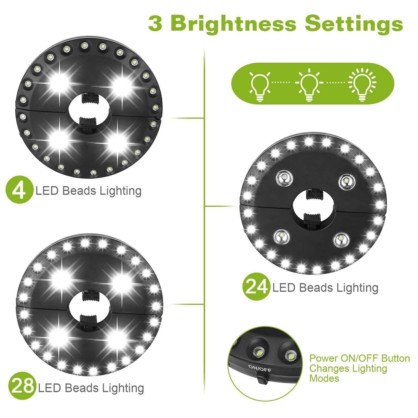Patio Umbrella Lights LEDS Cordless