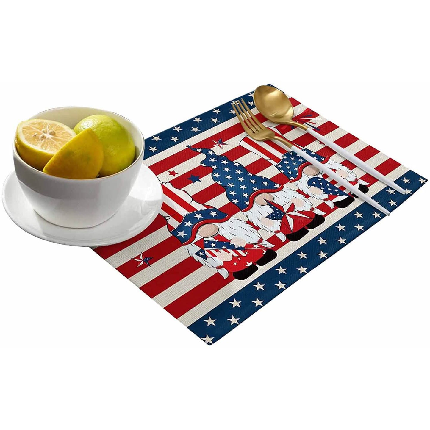 Patriotic Stars Placemats Set