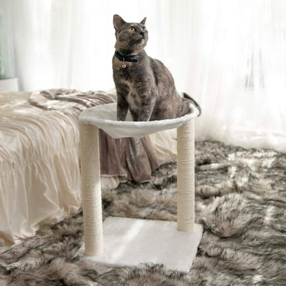Paws & Pals 3-in-1 Cat Scratching Post with Hammock and Toy