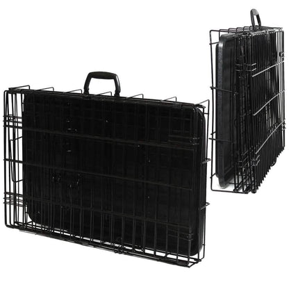 Paws & Pals Double Door Wire Dog Crate with Tray
