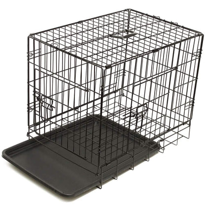 Paws & Pals Double Door Wire Dog Crate with Tray