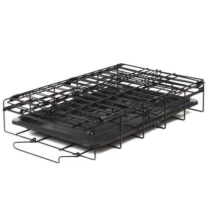 Paws & Pals Double Door Wire Dog Crate with Tray