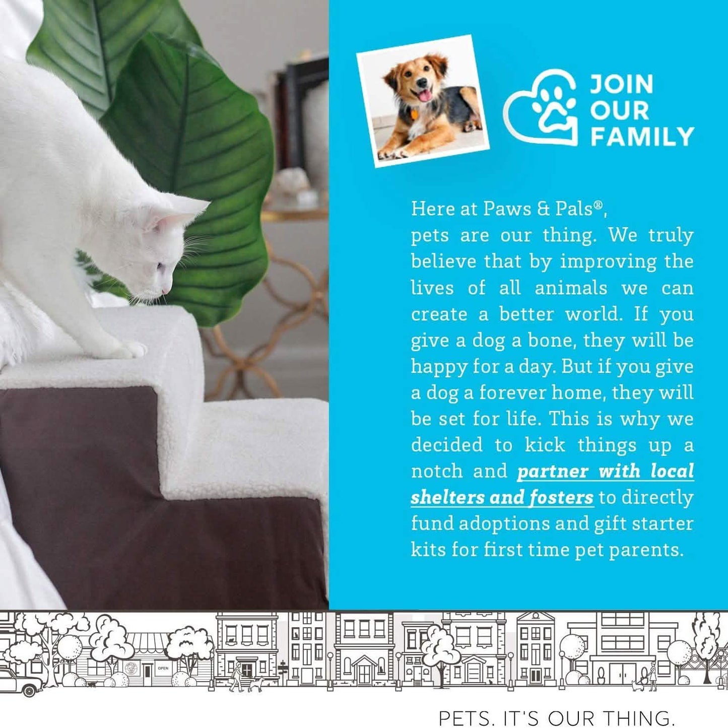 Paws & Pals Padded Pet Stairs