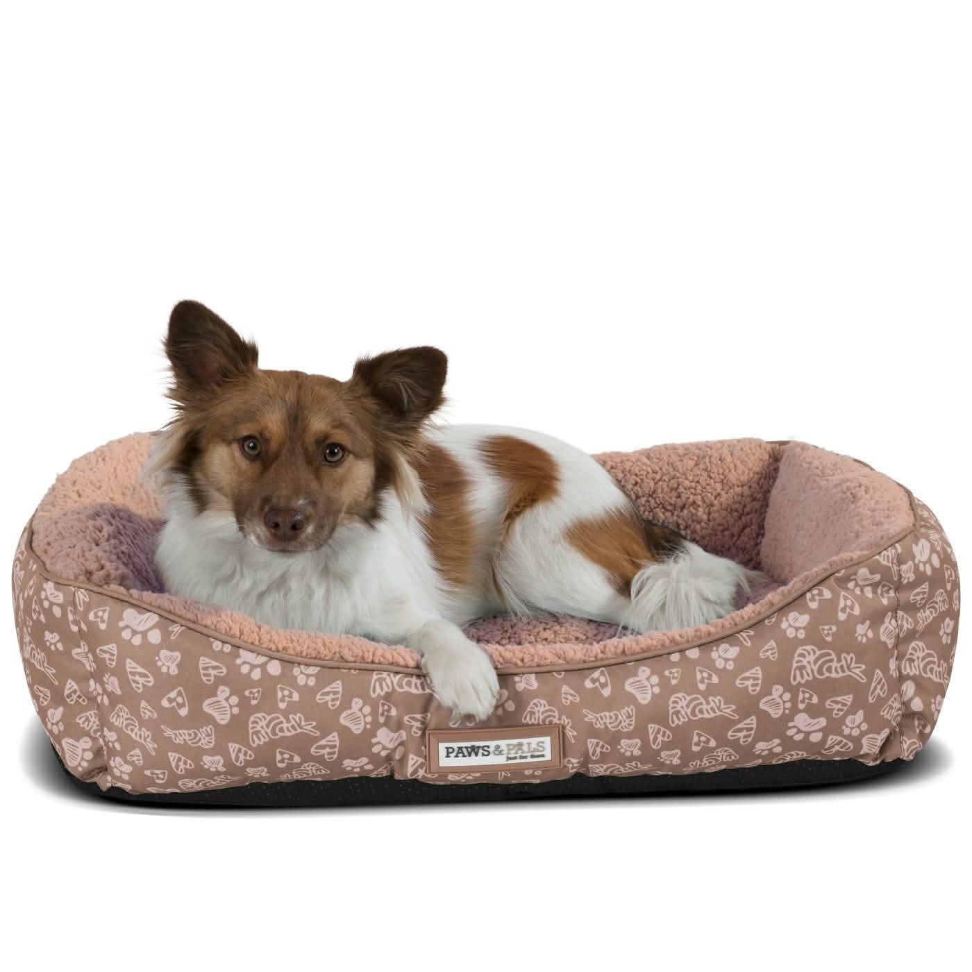 Paws & Pals Print Pet Bed