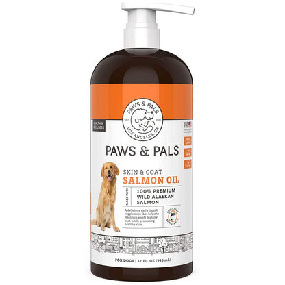 Paws & Pals Wild Alaskan Salmon Oil for Dogs and Cats - 32oz
