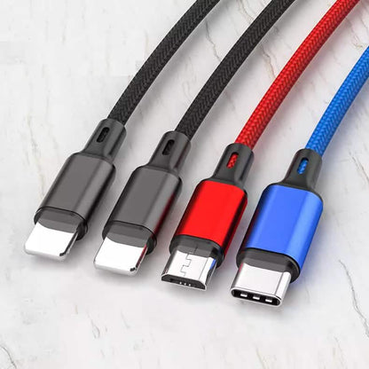 PBG 4-in-1 Cable 3A Nylon Braided
