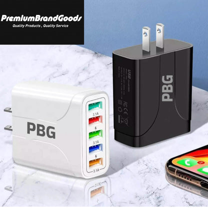 PBG 5 Port Wall Charger
