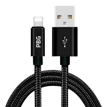 PBG XL 10Ft. Lightning Cable's Nylon Woven Protection