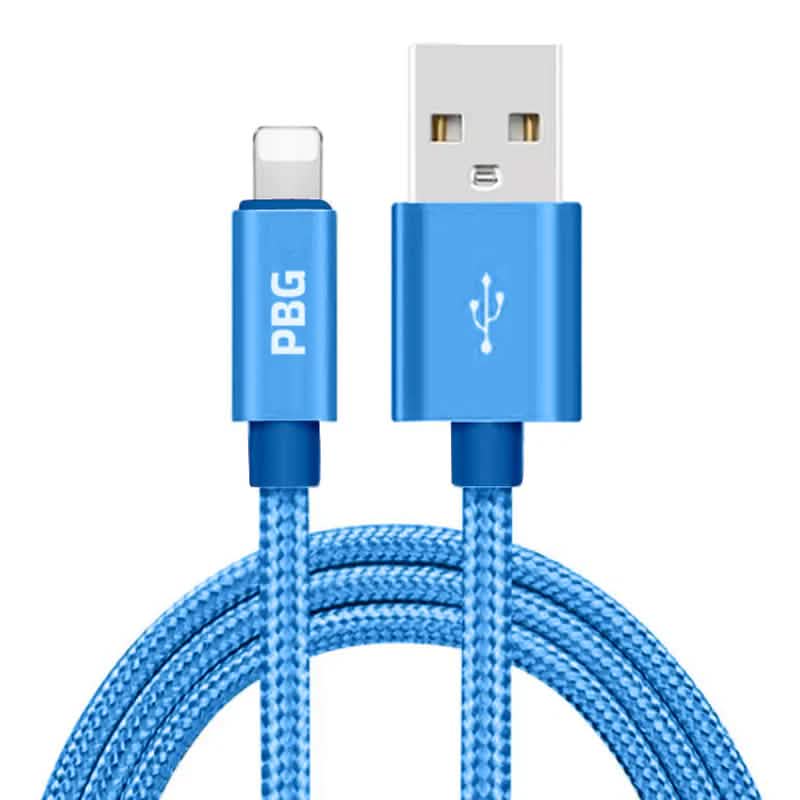 PBG XL 10Ft. Lightning Cable's Nylon Woven Protection