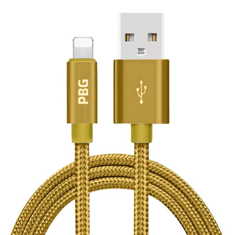 PBG XL 10Ft. Lightning Cable's Nylon Woven Protection