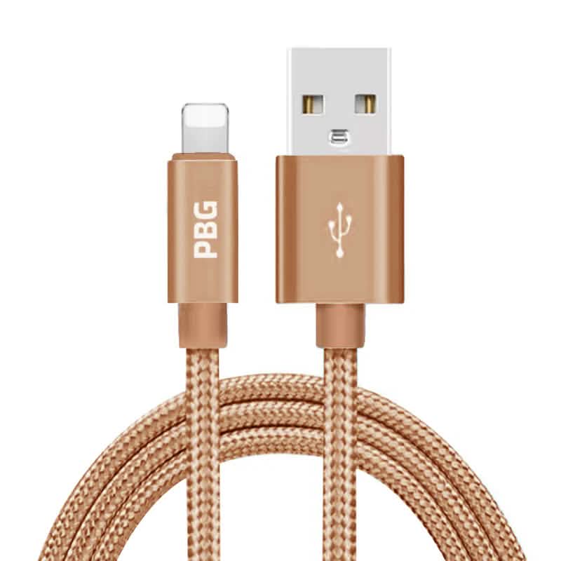 PBG XL 10Ft. Lightning Cable's Nylon Woven Protection