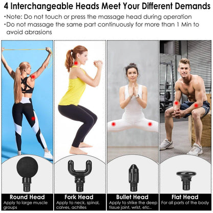 Percussion Digital Display Rechargeable Deep Tissue Vibration Massage Gun