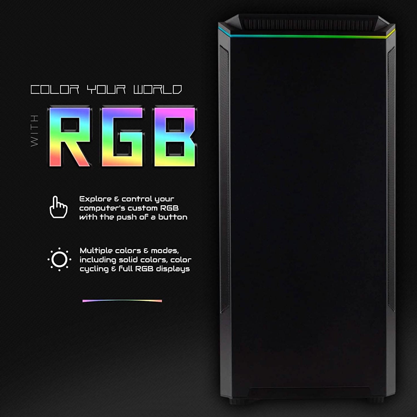 Periphio Ghoul Prebuilt Gaming PC Computer Tower 16GB RAM 120GB SSD + 500GB HDD (Refurbished)