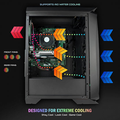 Periphio Hydra Gaming PC Tower Desktop Computer (Refurbished)
