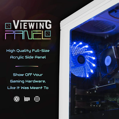 Periphio Vortex Gaming PC Desktop 16GB RAM 120GB SSD + 500GB 7200 RPM HDD (Refurbished)