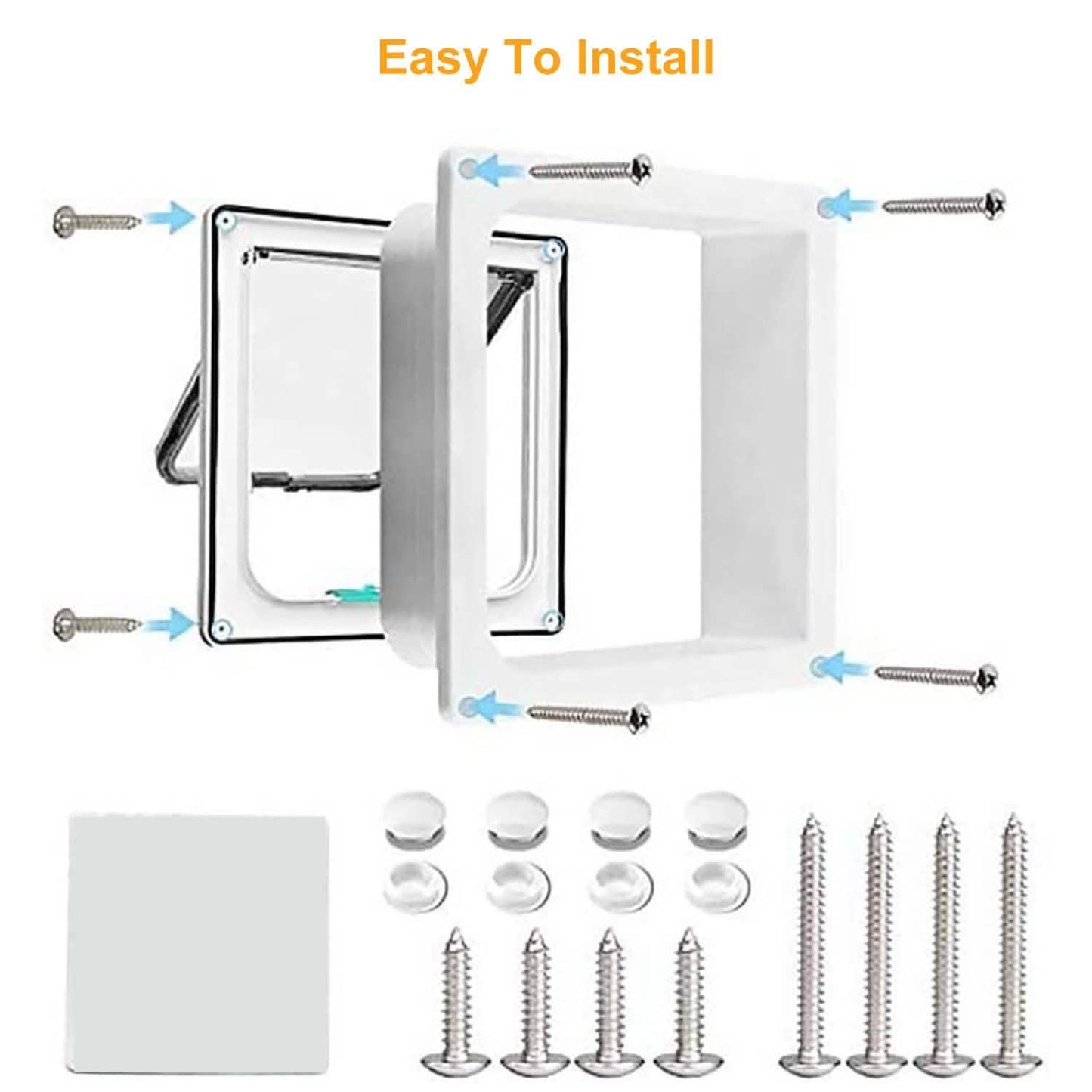 Pet 4 Way Locking Quiet Flap Door