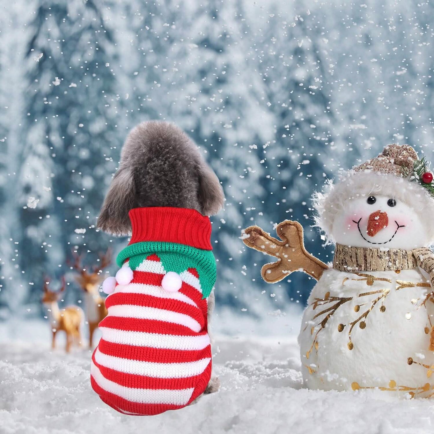 Pet Christmas Turtleneck Sweater