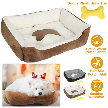 Pet Dog Bed Soft Warm Fleece