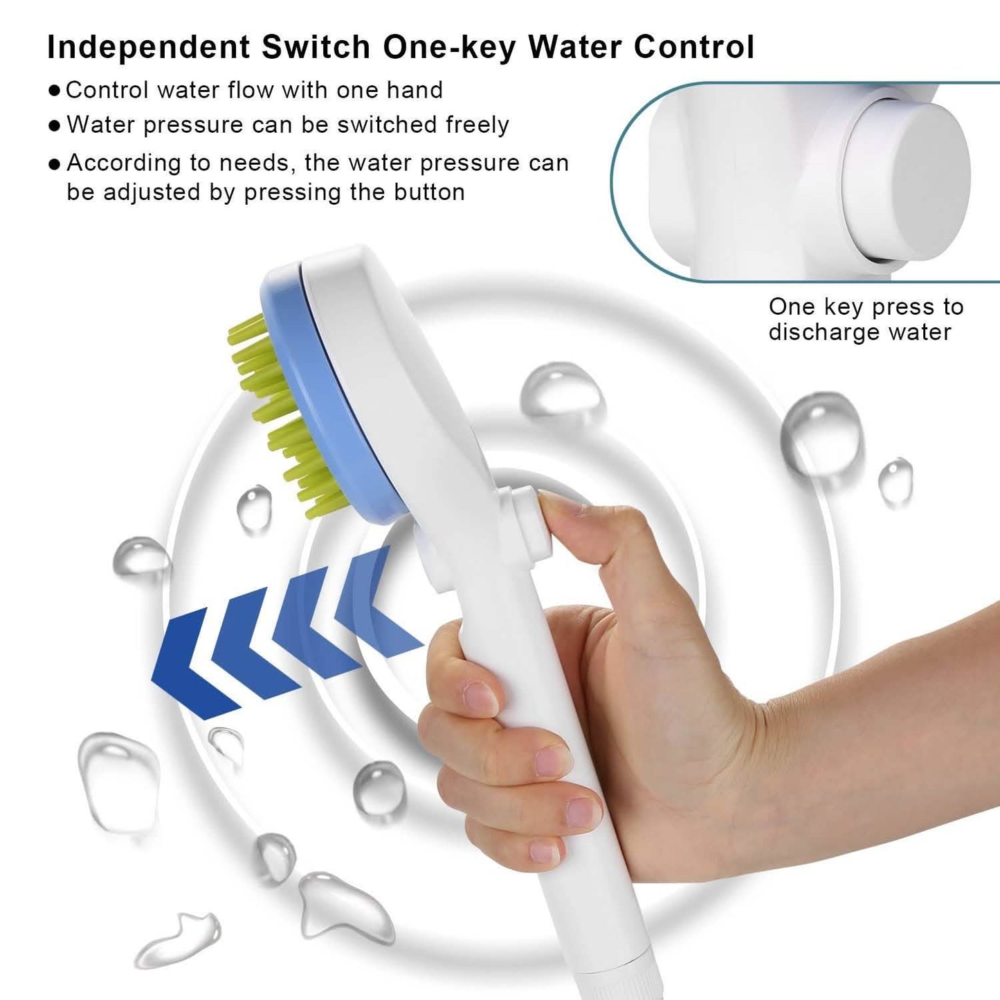 Pet Massage Shower Sprayer with Towel