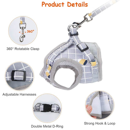 Pet Mesh Harness Dog Leash Puppy Vest