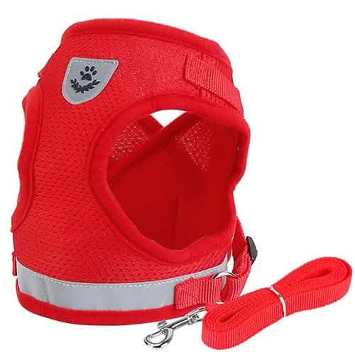 Pet Mesh Harness Dog Leash Puppy Vest