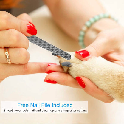 Pet Nail Toe Stainless Steel Trimmer with Nail File