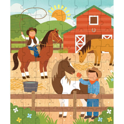 Petit Collage Tin Canister Jigsaw Floor Puzzle