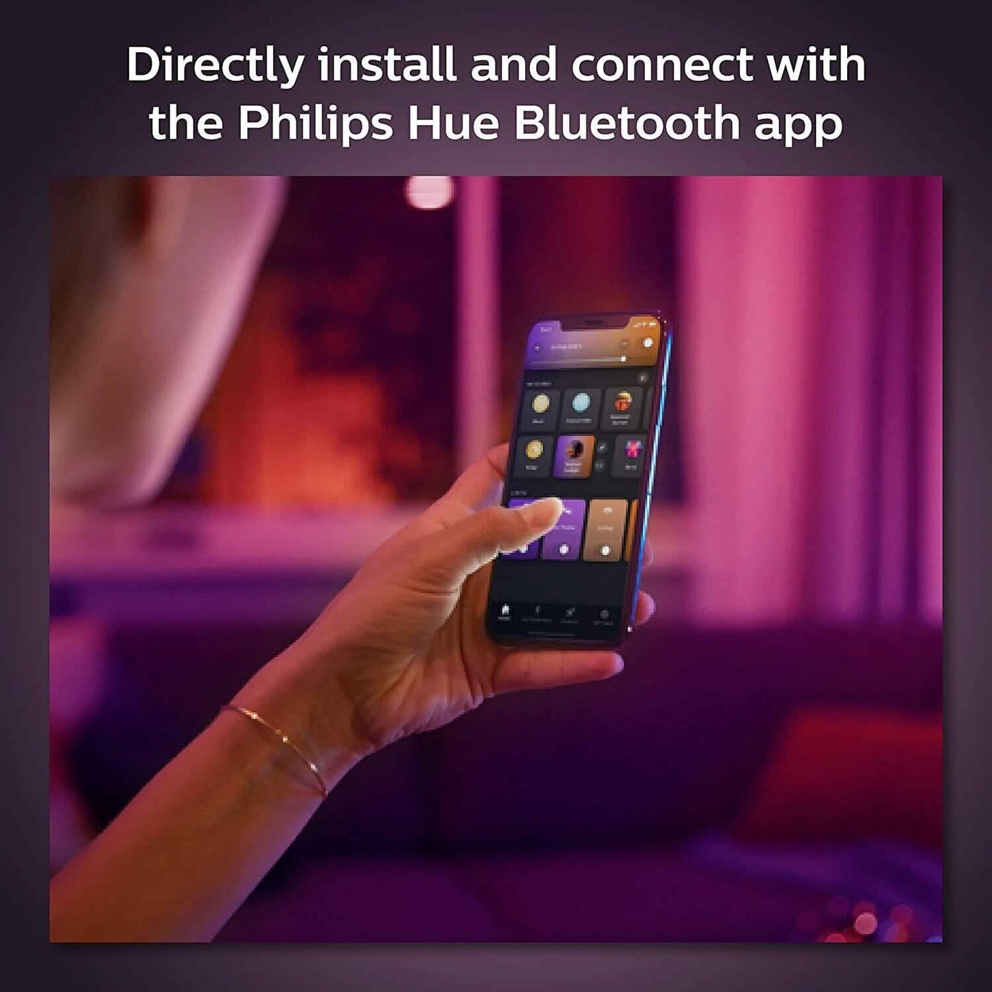 Philips Hue White and Color Ambiance Extra Bright High Lumen Dimmable 4" LED