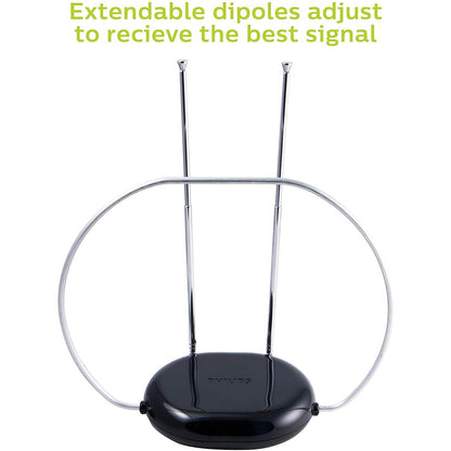 Philips Rabbit Ears Indoor TV Antenna