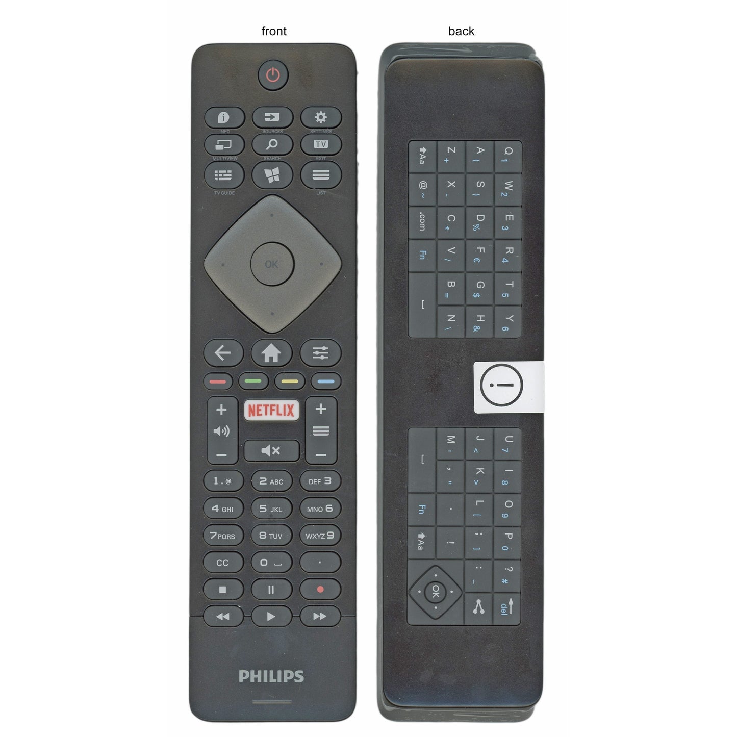 Philips RCGL017420 with voice, RF, and QWERTY keyboard TV Remote Control - 398GR08BEPHN0022DP