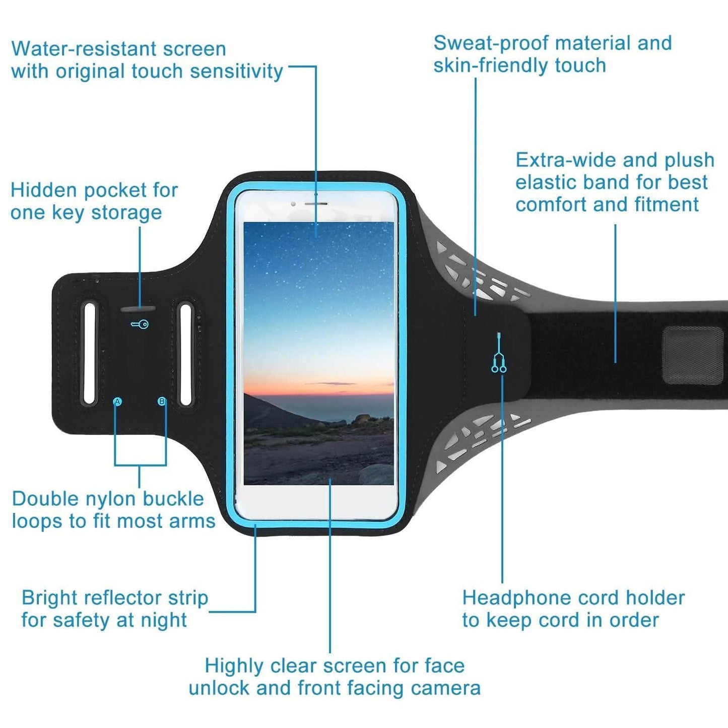 Phone Armband Case Sweat Resistant