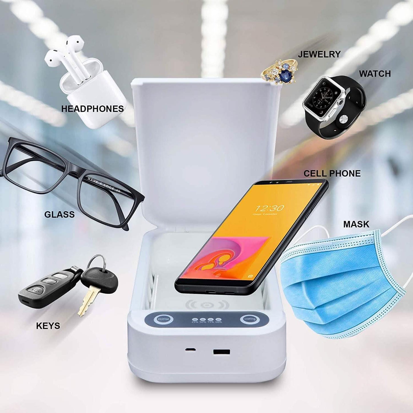 Phone Sanitizer Uv Portable Smart Phone Sterilizer UV-C