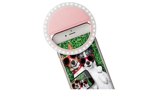 Bright Ring Rechargeable LED Selfie Light for All Phone Models