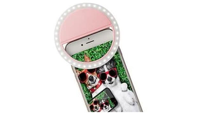Bright Ring Rechargeable LED Selfie Light for All Phone Models