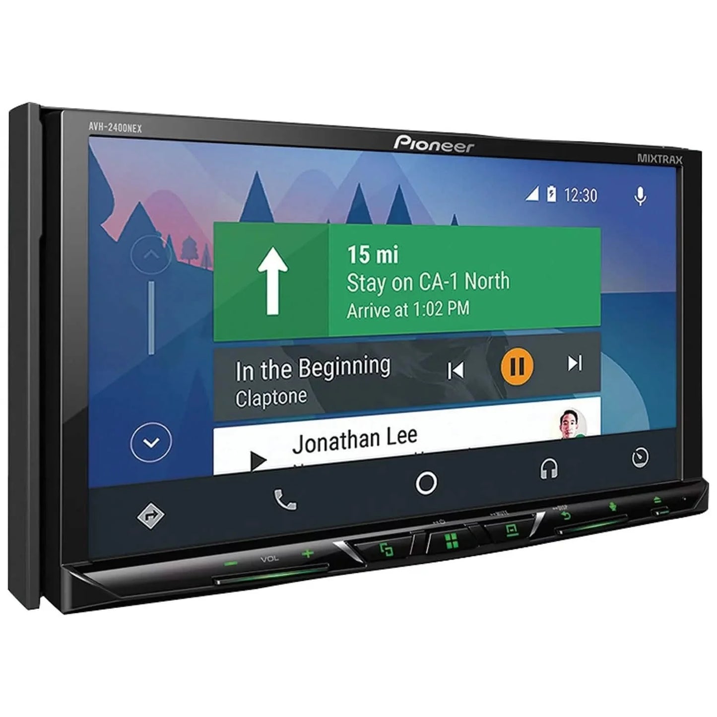 Pioneer AVH-2400NEX 7" Double-DIN In-Dash NEX DVD Receiver With Motorized Display, Bluetooth, Apple Carplay, Android Auto & SiriusXM Ready  (Refurbished)