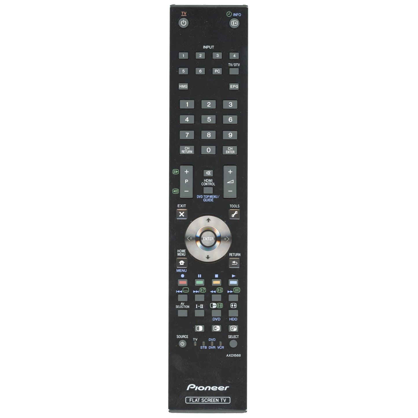 Pioneer AXD1568 TV Remote Control - AXD1568