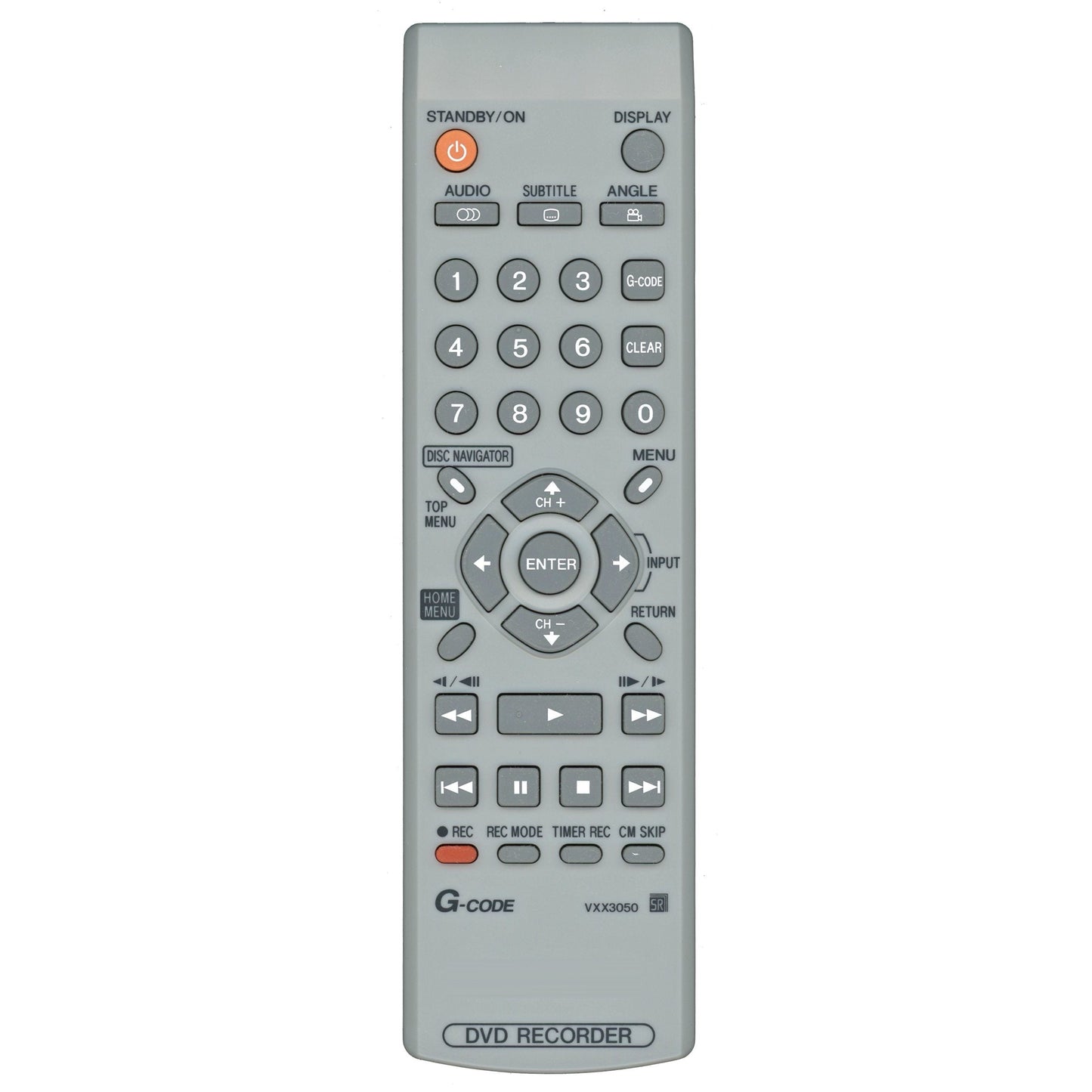Pioneer VXX3050 DVD Recorder (DVDR) Remote Control - VXX3050
